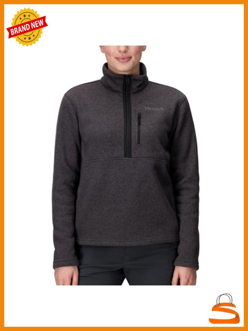 Marmot Drop Line 1/2 Zip Pullover Sweater Fleece Jacket Lightweight